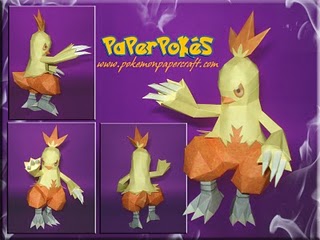 Pokemon Combusken Papercraft Gundam Anime Papercrafts Sexiz Pix My XXX Hot Girl