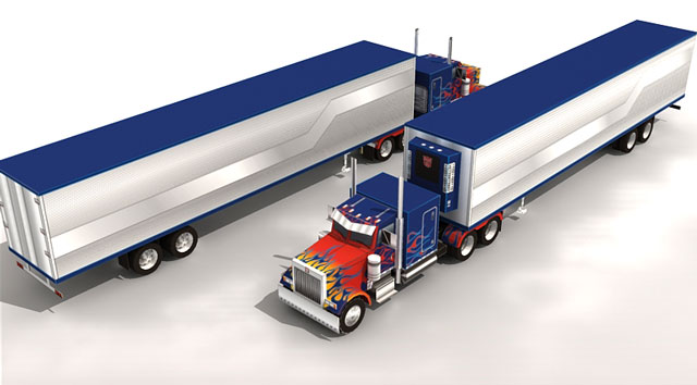 Papercraft Optimus Prime Truck