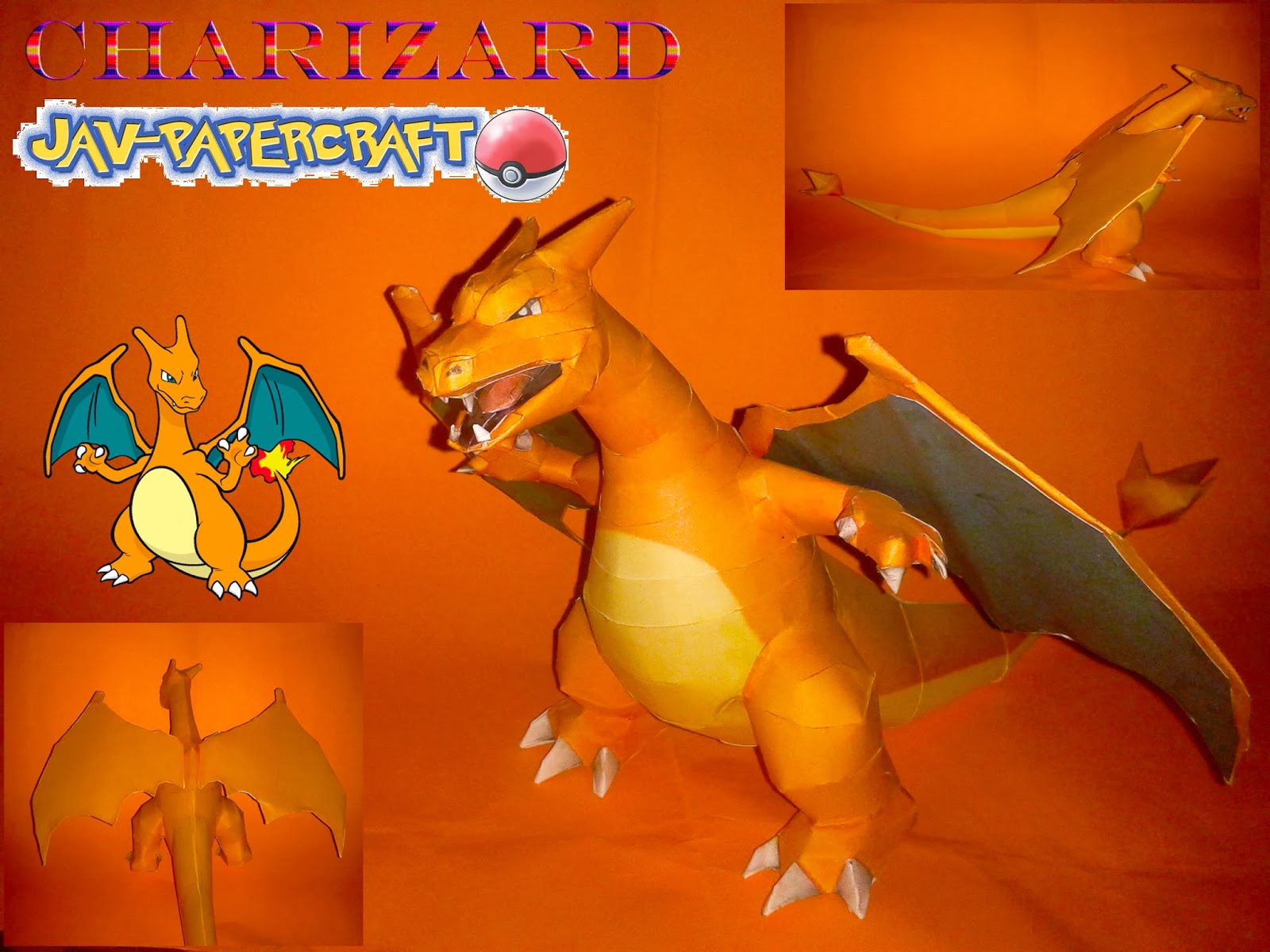 Papercraft Pokemon Mega Charizard