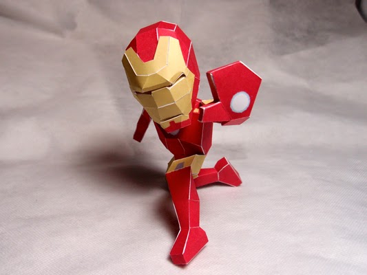 Chibi Iron Man Papercraft Gratis Papercraft Gratis