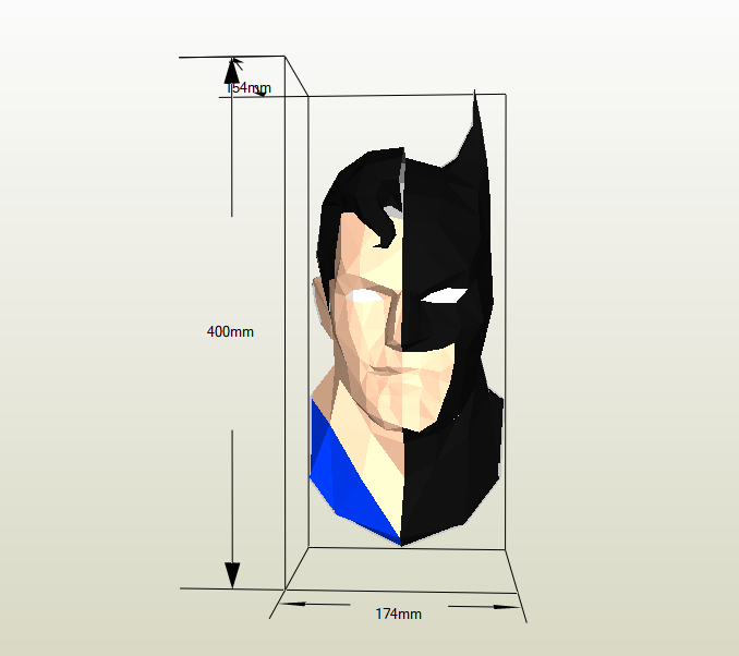 Superman y Batman papercraft