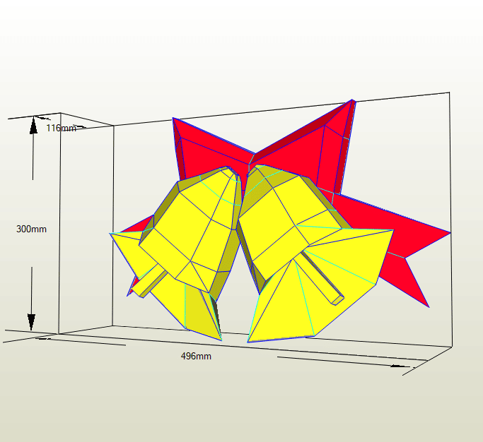 Campanas navideñas papercraft