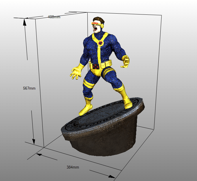 Papercraft X Men 90s Cyclops