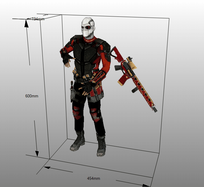 Deadshot Papercraft Line 60 Cm