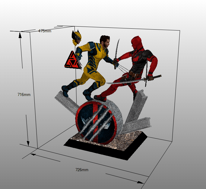 Deadpool Y Wolverine Papercraft