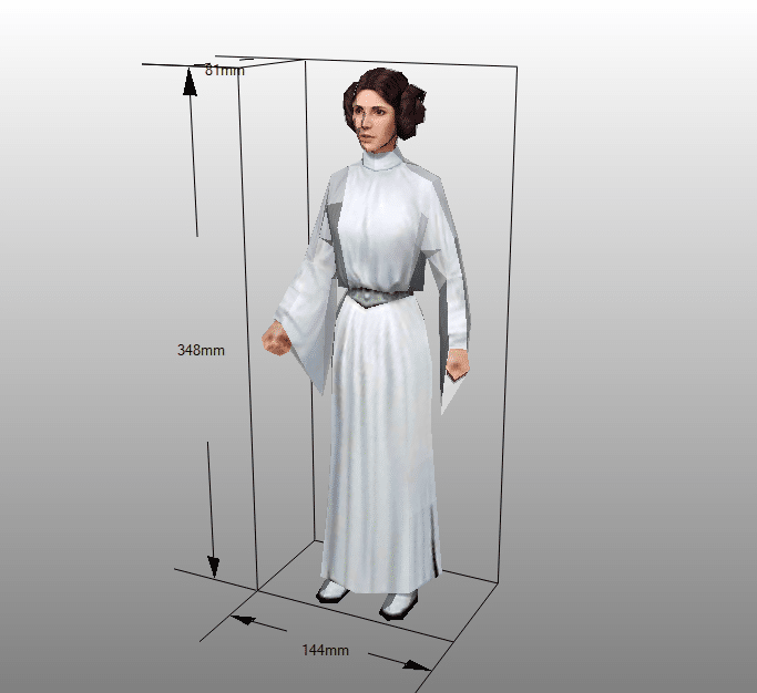 Kuri Paper Leia Organa