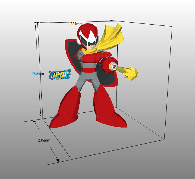 Protoman From Megaman Jpoppapercraft